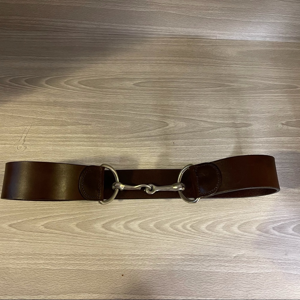2” Wide Sz M /33 in Horsebit Closure Leather Belt